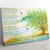 Memorial Gift for Loss of Love, Poem The Peace in Heaven and Cardinal Canvas