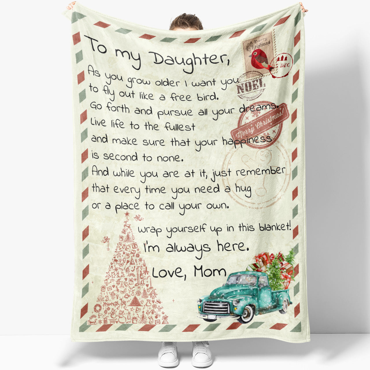 Blanket Christmas Gift For Daughter, Gifts For 13 Year Old Daughter, You Grow Older