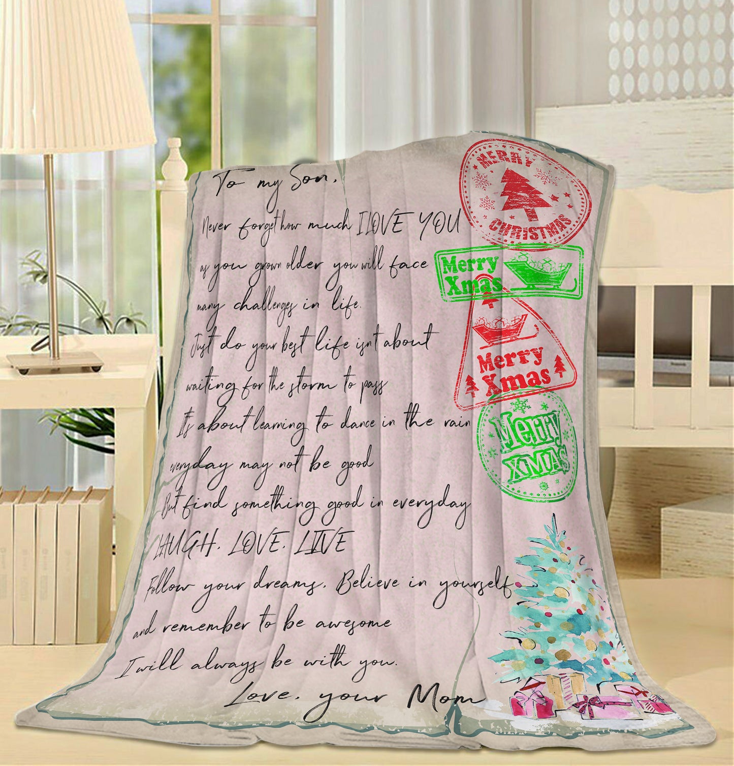 Blanket Christmas Gift For Son, Sentimental Gifts For My Son, I Love You