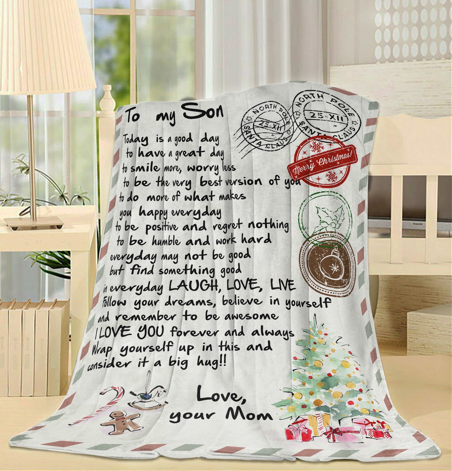 Blanket Gift ideas For Son, Sentimental Gifts For My Son, A Good Day