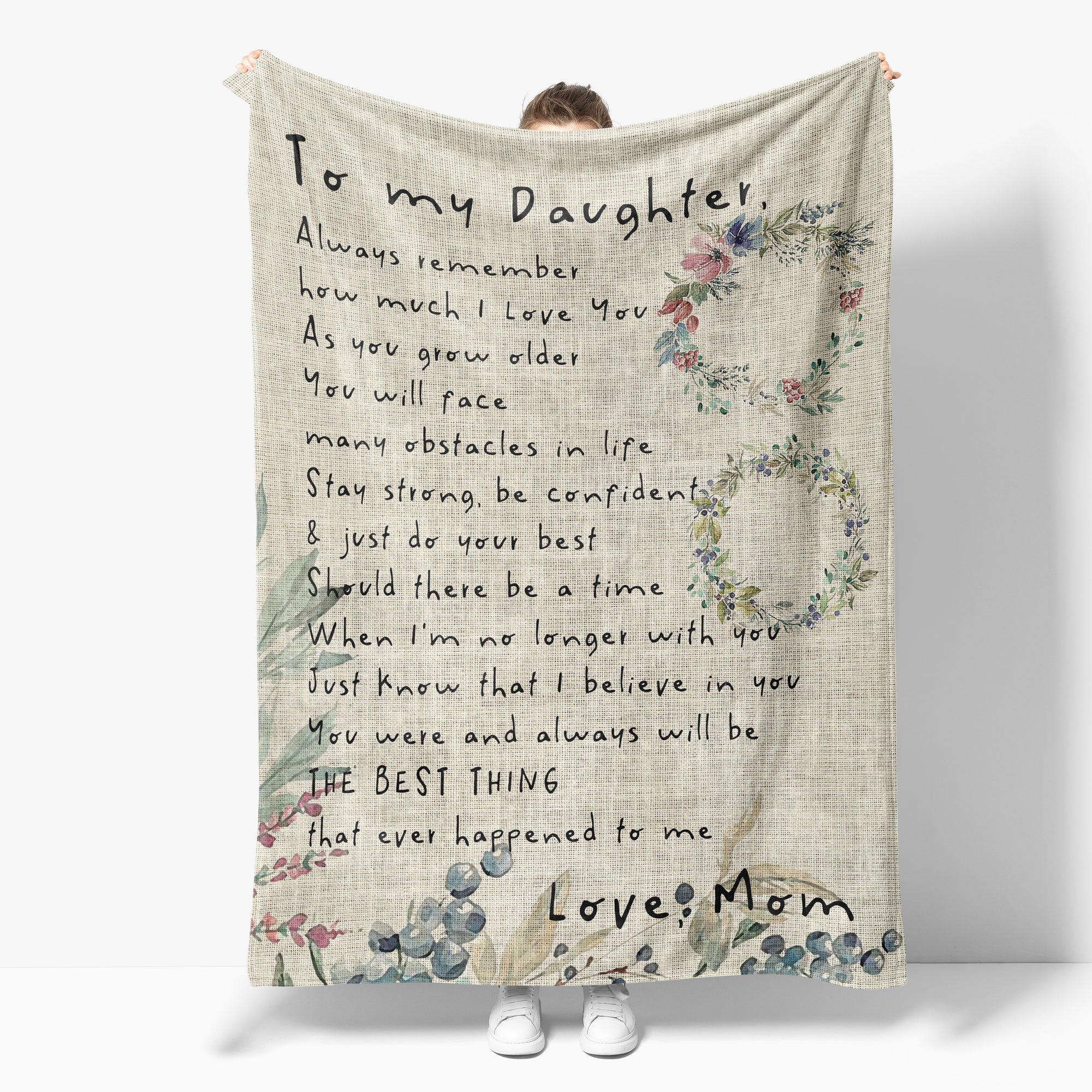 Blanket Gift For Daughter, Birthday Gift For Daughter, Always Remember