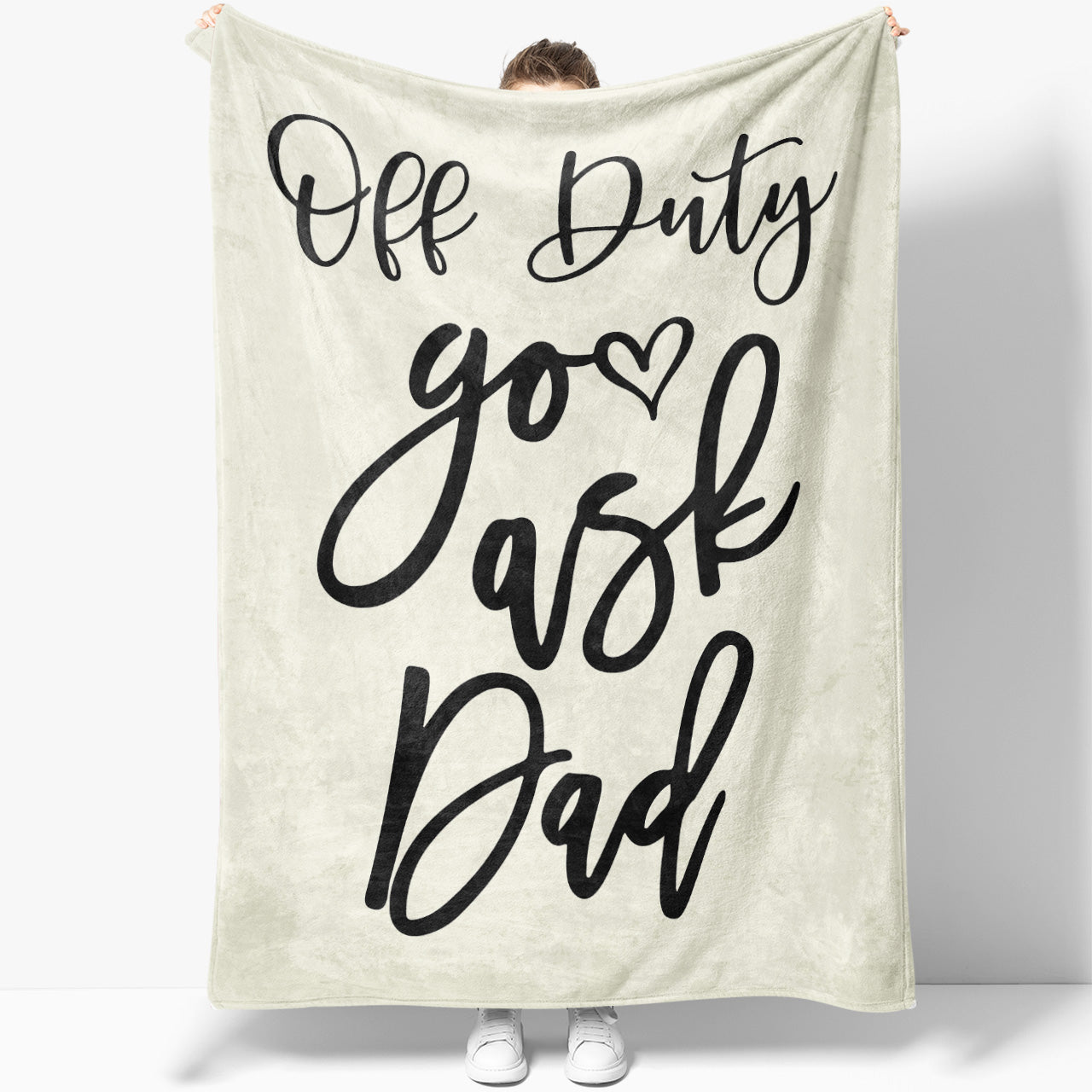 Blanket Gift Ideas For Mom, Go Ask Dad, Funny Mothers Day Blanket Gift