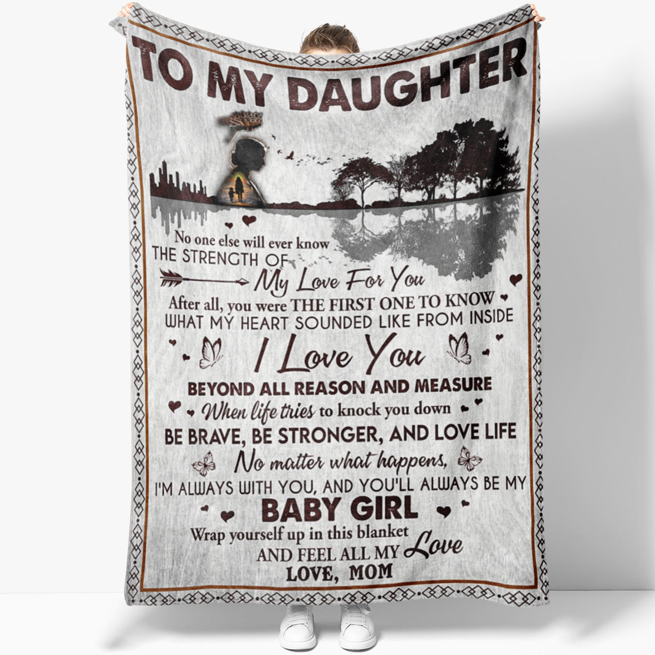 Blanket Gift For Daughter, I Will Always Love You,