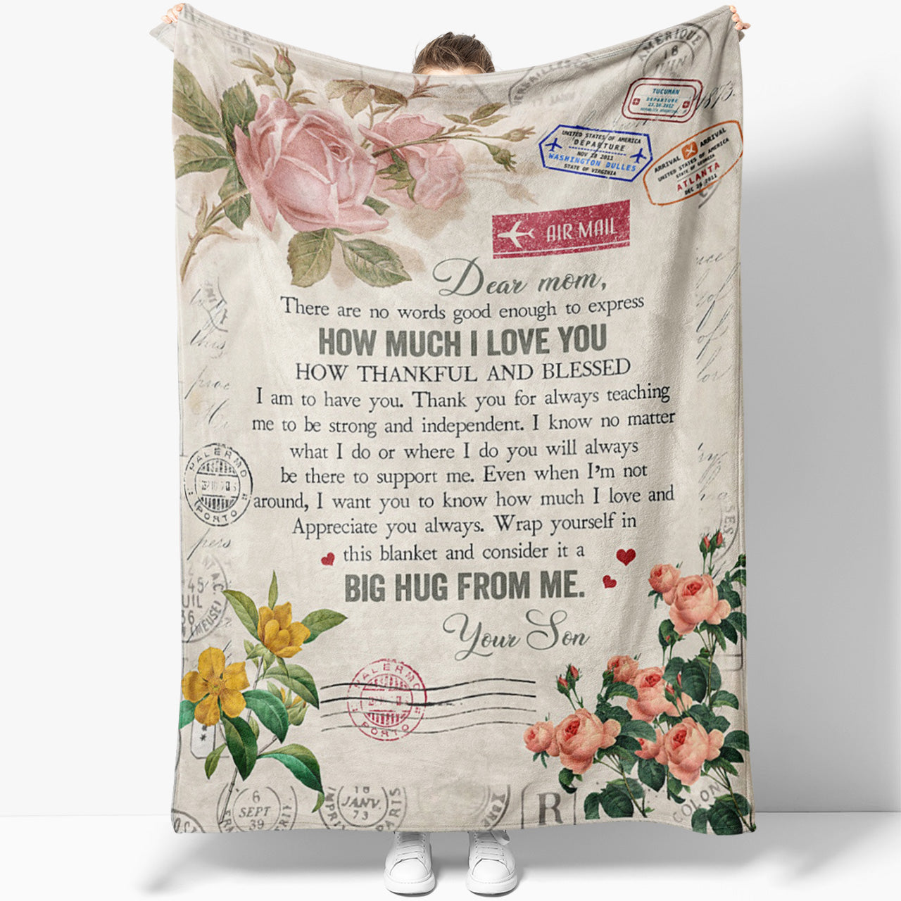 Blanket Gift Ideas For Mom, How Much I Love You