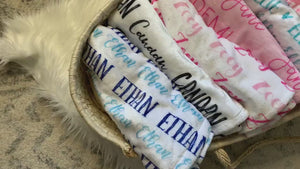 Personalized Name Blanket, Typewriter Blanket Gift for Son Or Daughter, Can Pick Color Blanket
