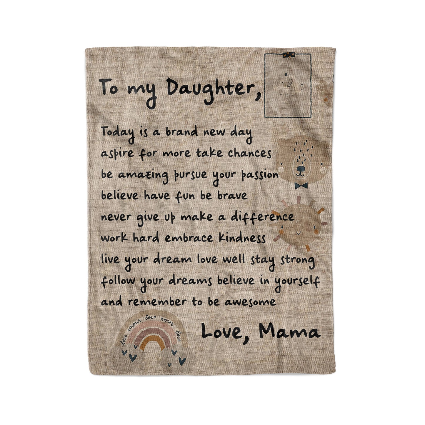 Blanket Gifts For Adult Daughter, Mother And Daughter Gifts, Today Is A