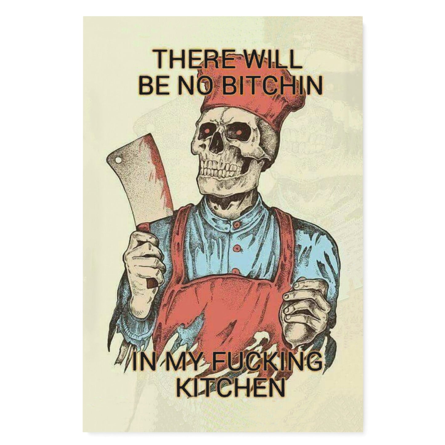 Funny Gift ideas for Mom, Funny Gift for Wife, There Will Be No Bitchin in My Fucking Kitchen