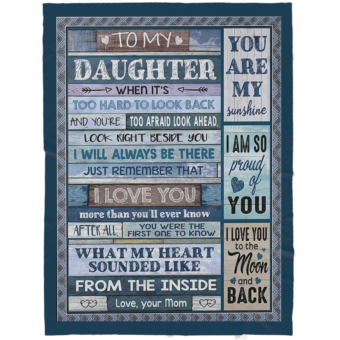 Blanket Gift For Daughter, Gifts For 9 Year Old Daughter, Its Too Hard