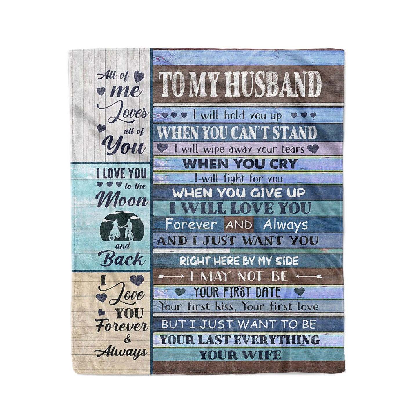 Blanket Gift For Him, Birthday Gifts For Him, Best Gift For Husband, I Will Hold