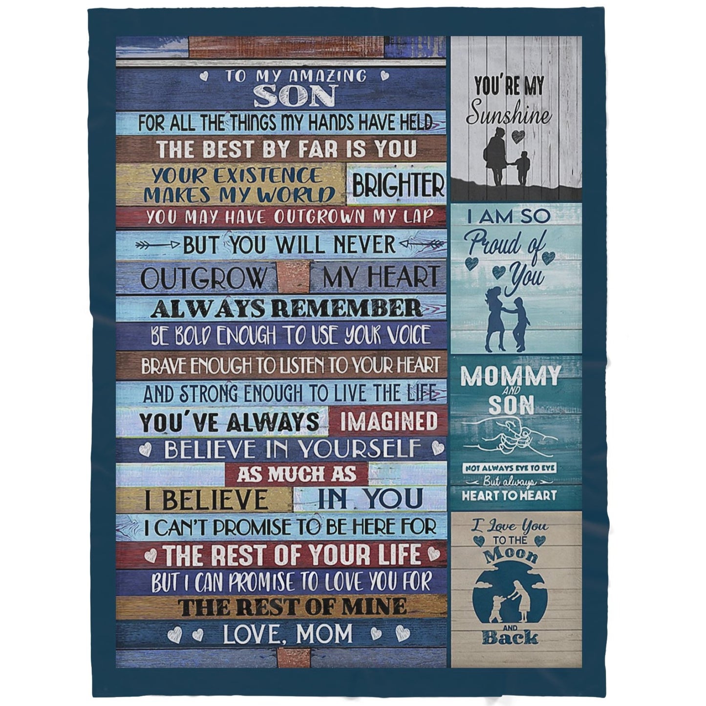 Blanket Gift For Son, Graduation Gift Ideas For Son, All The Things