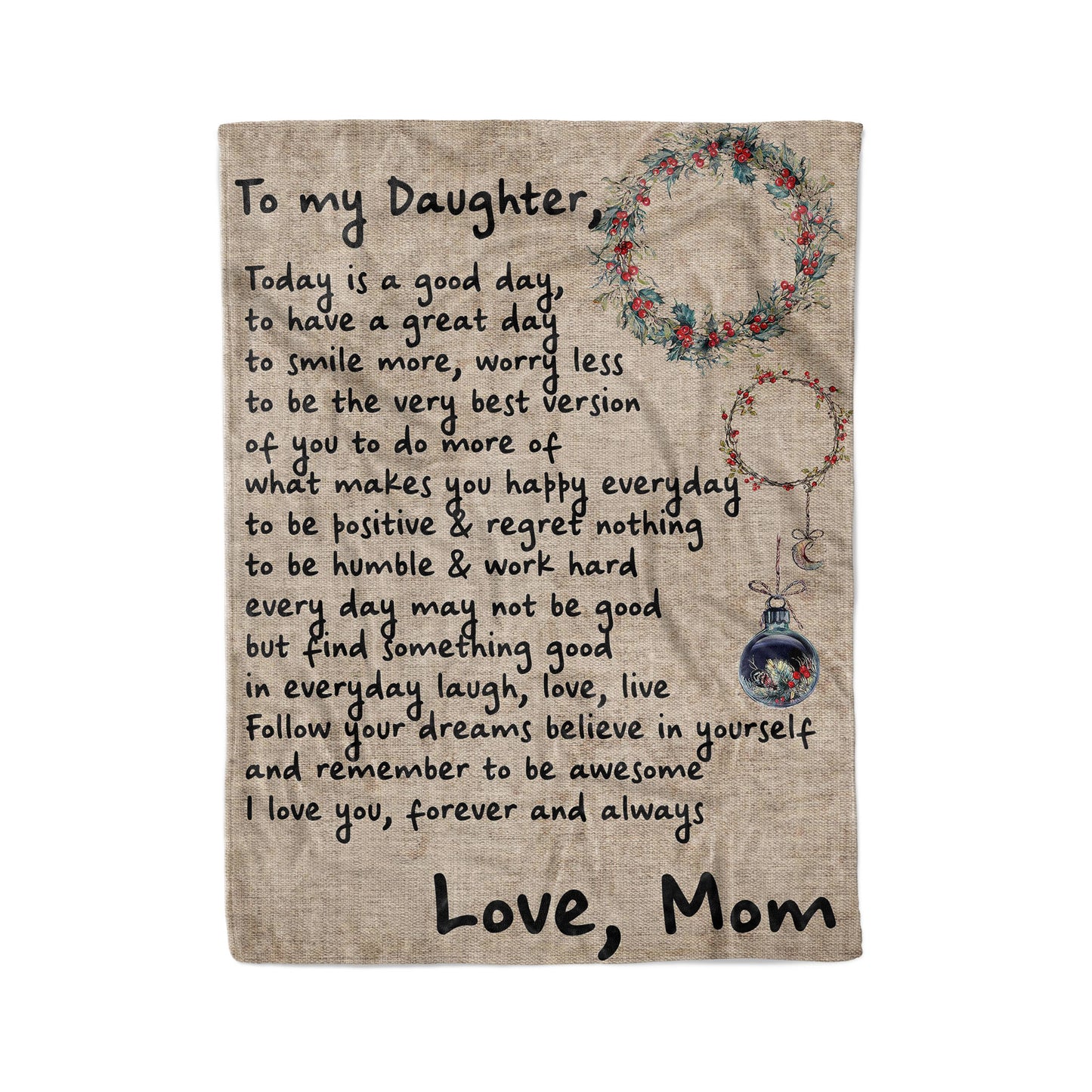 Blanket Mother Daughter Gifts Ideas, Mother And Daughter Gifts, Hard To Look Back