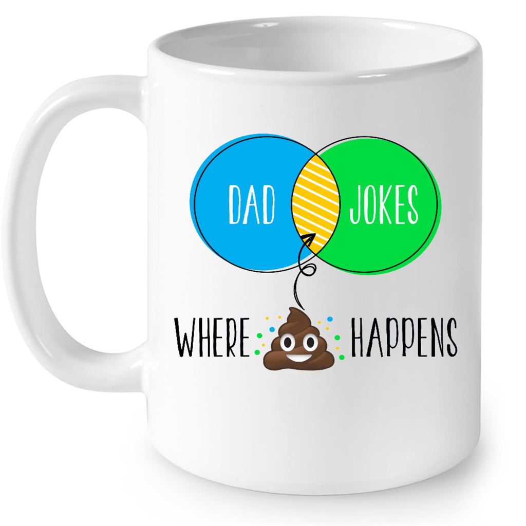 Dad Jokes Where The Magic Happens Funny Gift Ideas for Fathers Day