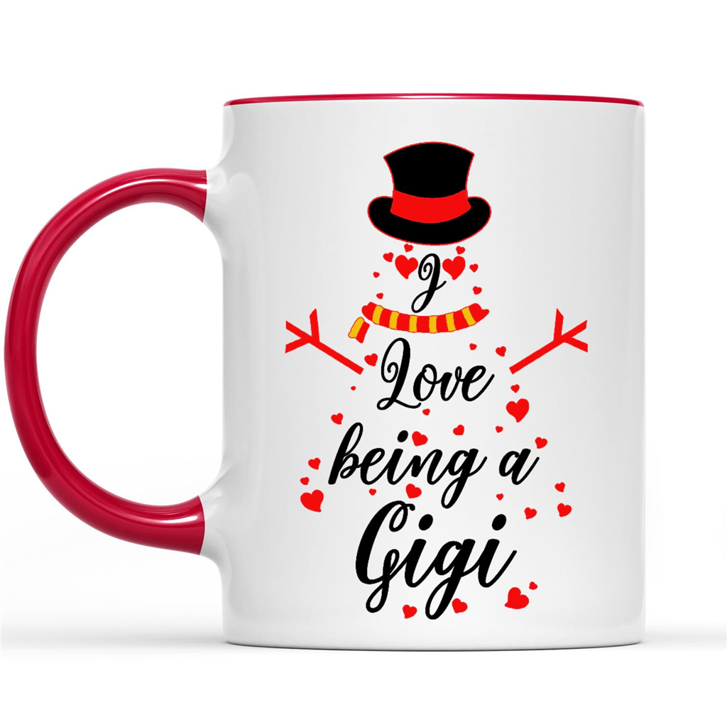 Funny Christmas Gifts Ideas for Grandma I Love Being A Gigi Snow Man Christmas Xmas w