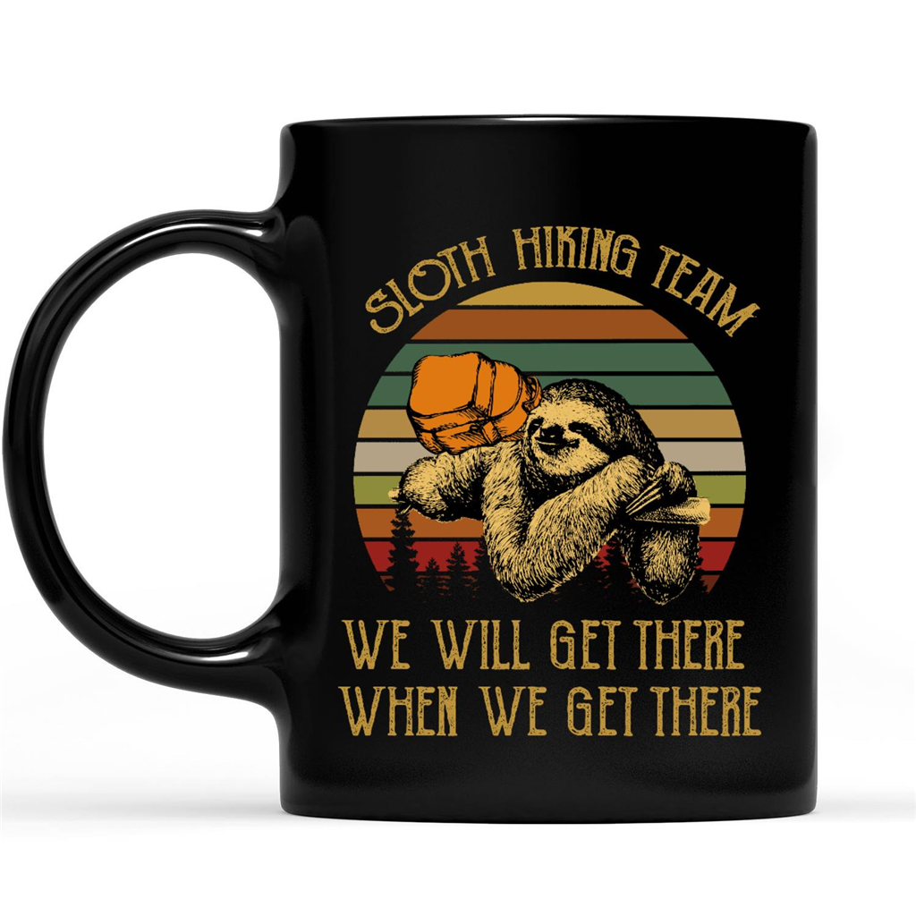 Sloth Hiking Team We Will Get There When We Get There Classic Vintage Retro