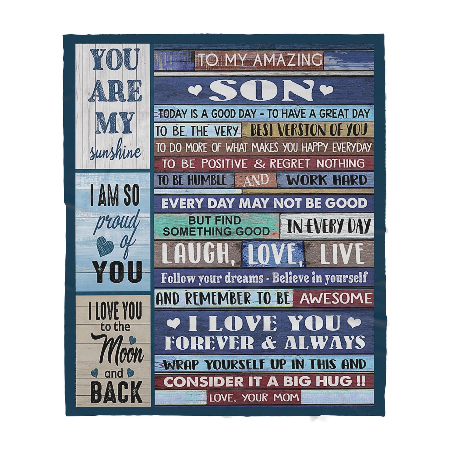 Blanket Gift For Son, Graduation Gift Ideas For Son, A Good Day