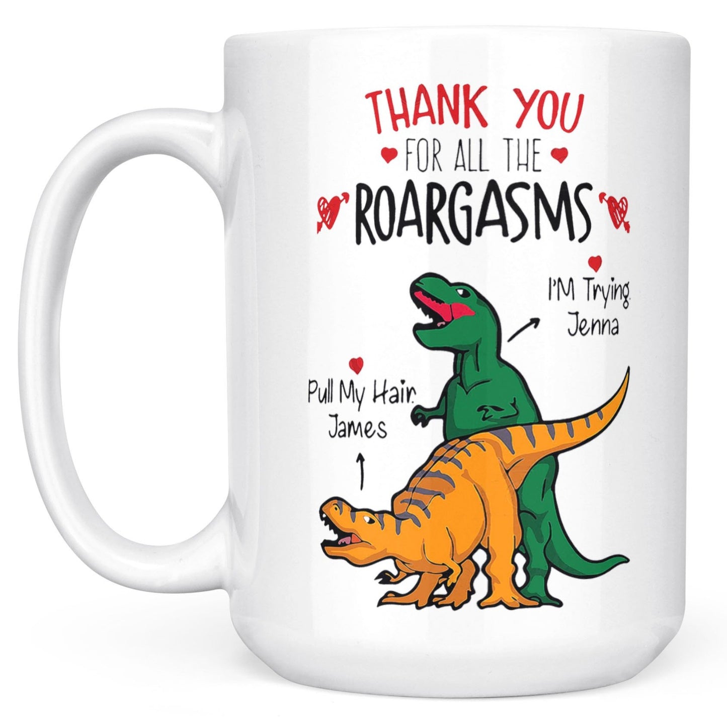 Funny Couple Mug, Thank You for All The Roargasms