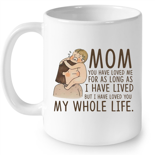 Mom You Have Loved Me For As Long As I Have Lived But I Have Loved You My Whole Life Gift Ideas For Mom And Women B