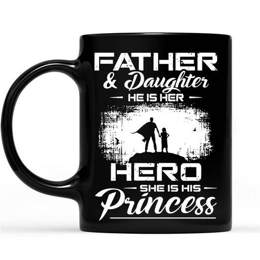 Gift Ideas for Dad Fathers Day Father And Daughter He Is Her Hero She Is His Princess