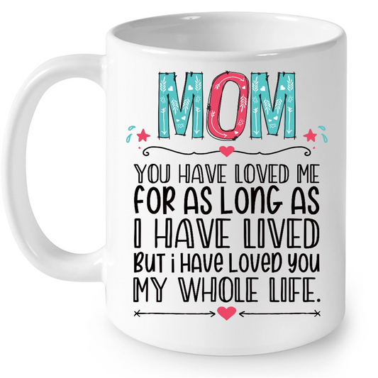 Mom You Have Loved Me For As Long As I Have Lived But I Have Loved You My Whole Life Flora Gift Ideas For Mom in Mothers Day B