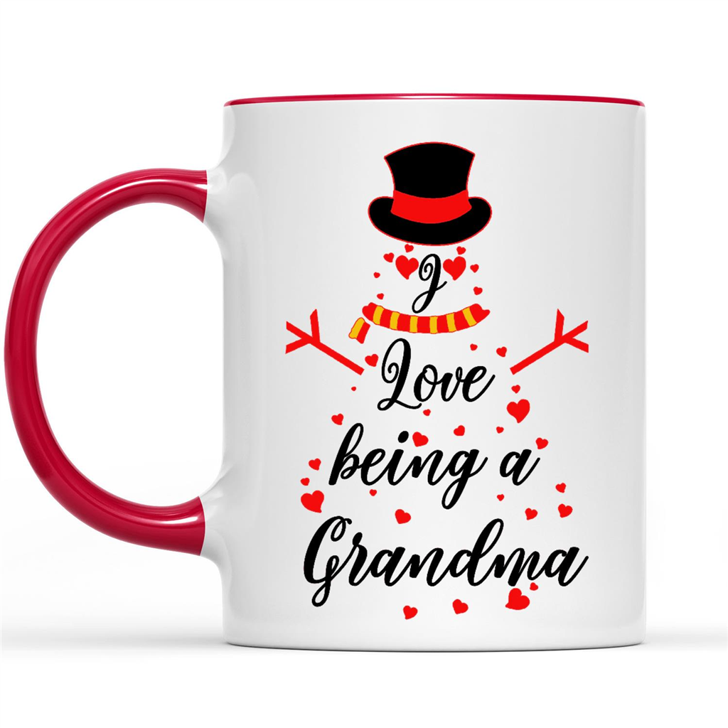 I Love Being A Grandma Snow Man Christmas Xmas w