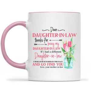 Dear Daughter In Law Thanks For Being My Daughter In Law