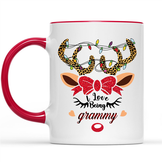 Funny Christmas Gifts Ideas for Grandma I Love Being Grammy Reindeer Christmas Xmas W