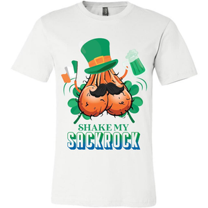 Shake My Sackrock St Patricks Day Irish Funny Shamrock Leprechaun