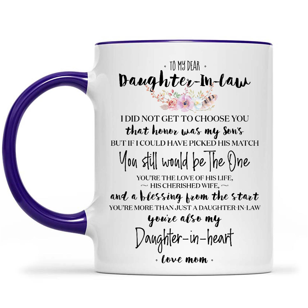 To My Dear Daughter In Law I Did Not Get To Choose You Gift Ideas For Mom And Women B