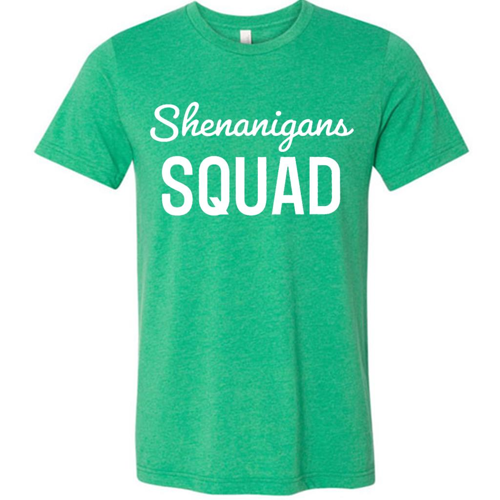 Funny Shenanigans Squad St Patricks Day Shamrock Leprechaun Irish