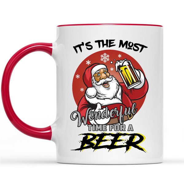 Funny Christmas Mug - I wish this was beer