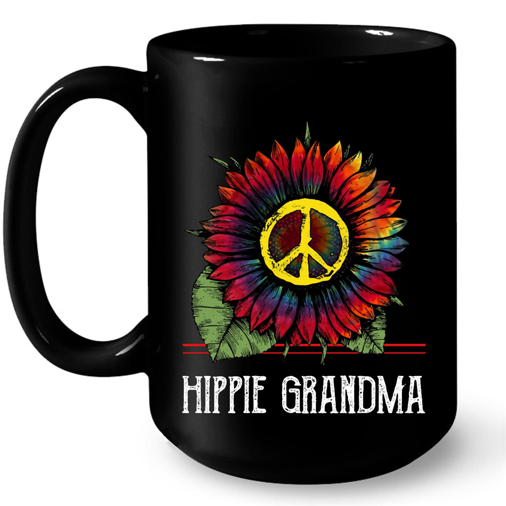 Hippie Grandma Sunflower Roses Hippie Peace Sign Gift Ideas For Grandma And Women