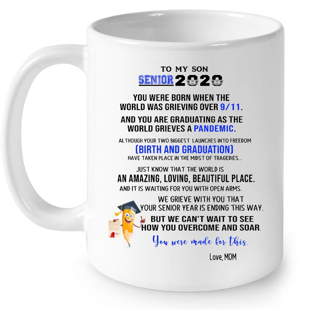 Boy Mom Mothers Day Gift Idea From Son White Coffee Mug - Teejournalsus