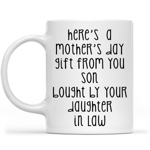 Funny Mother's Day Gift Ideas Mug for Mother in Law, Gag Gift Mug for Mother in Law