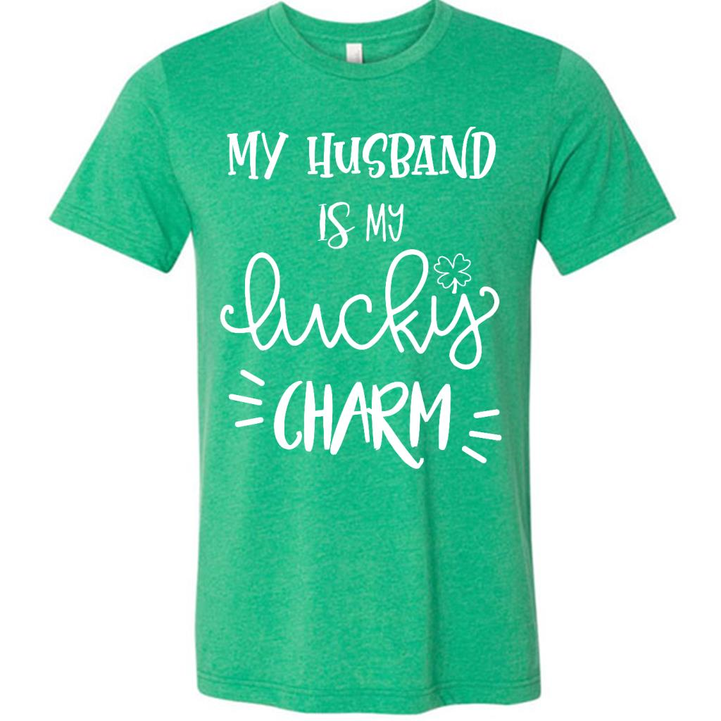 My Husband is My Lucky Charm Funny St Patricks Day for Wife