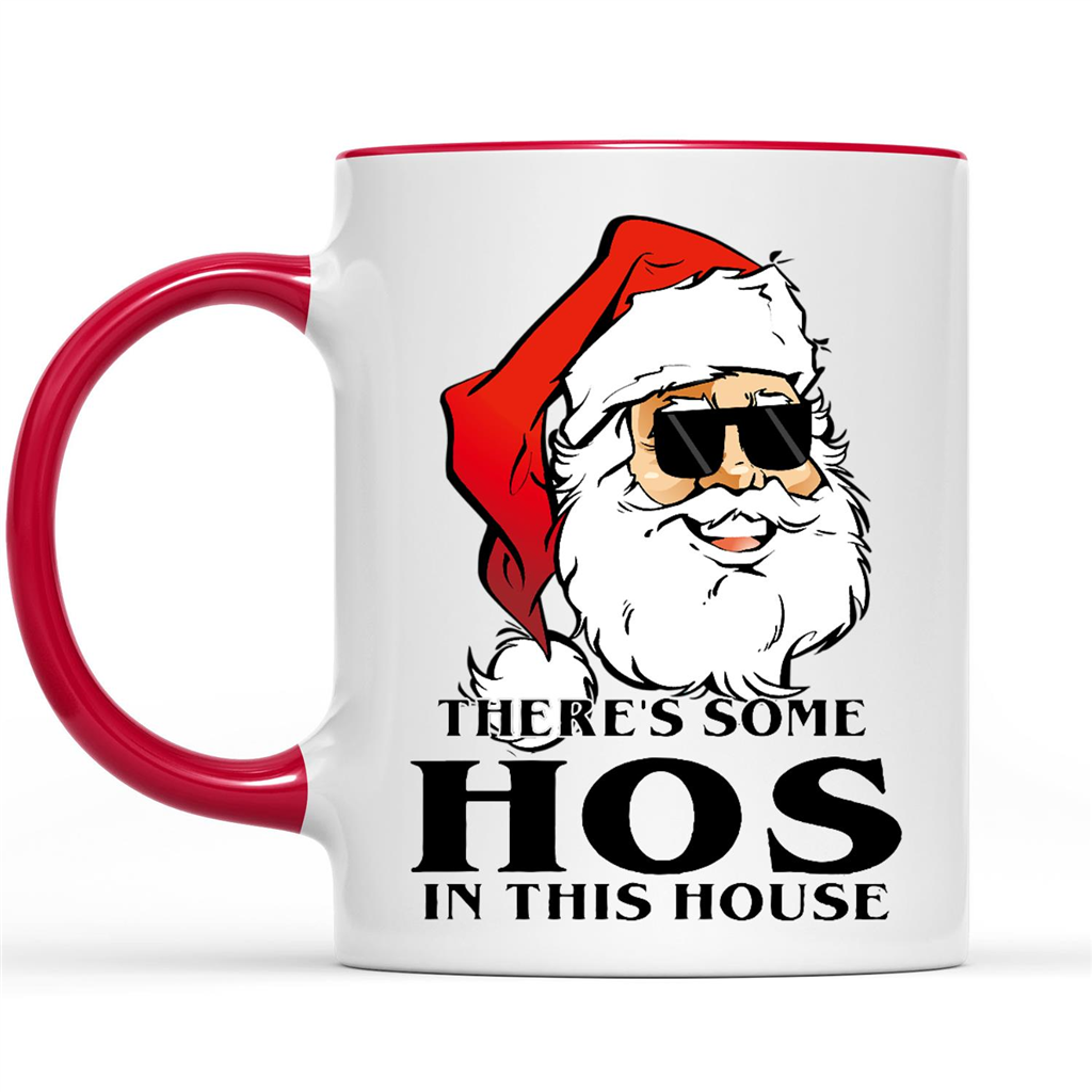 Funny Santa Claus There is Some Hos in This House M Funny Christmas Gifts Ideas