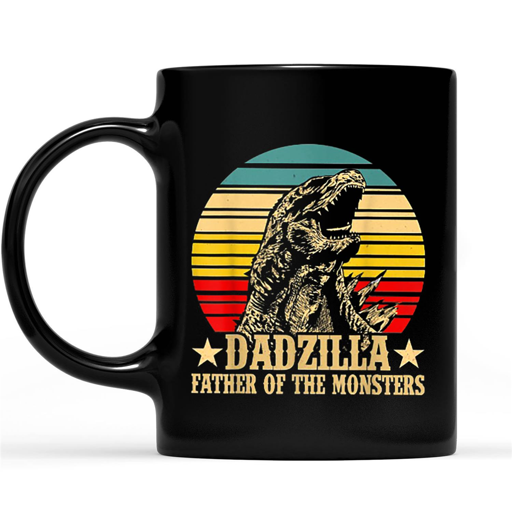 Gift Ideas for Dad Fathers Day Dadzilla Father Of The Monsters Retro Classic Vintage Sunset Funny