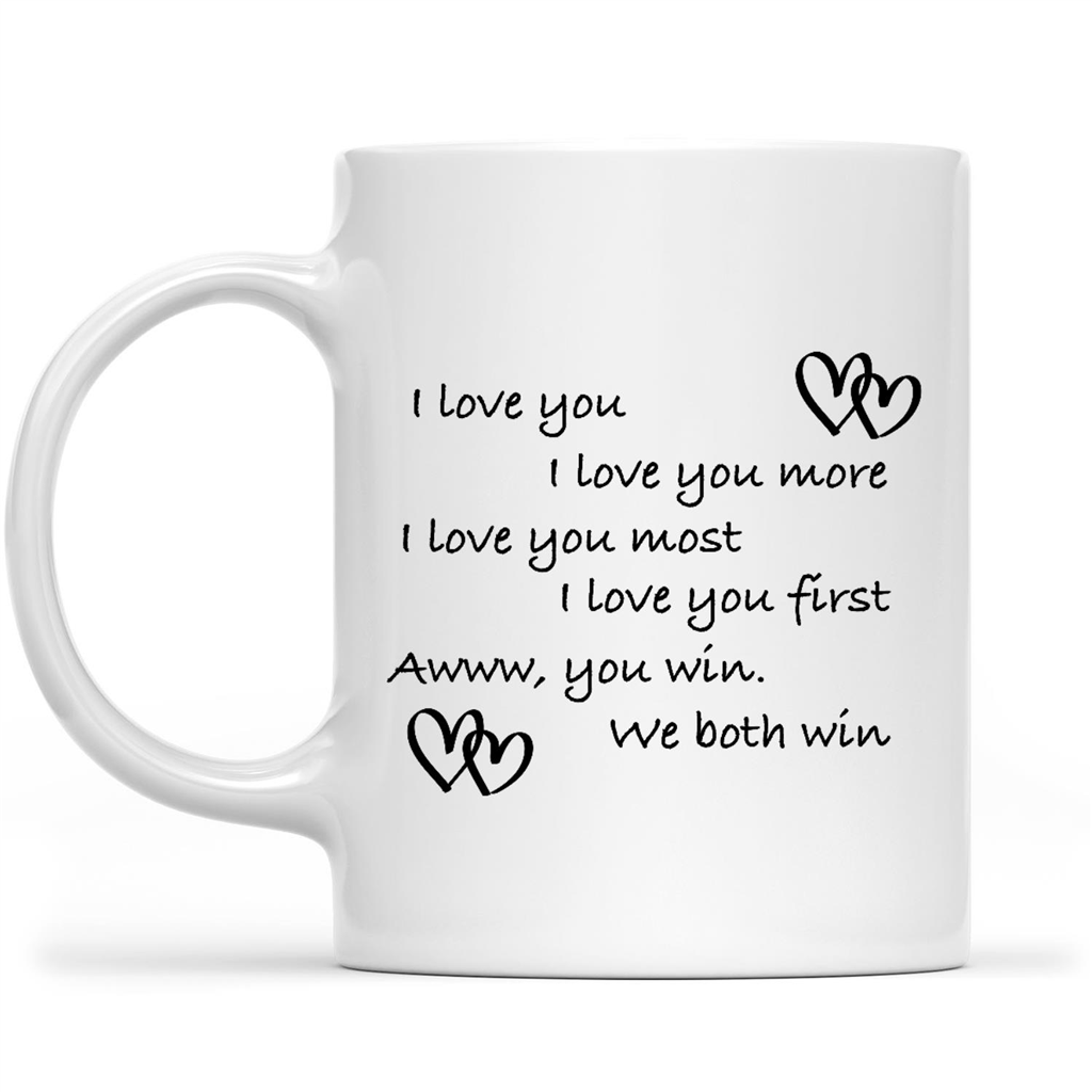 Gift Ideas for Mom Mothers Day I Love You I Love You More Funny Gift Ideas for Mom Mothers Day Dad Husband Wife Him Her Grandma Grandpa Men And Women B