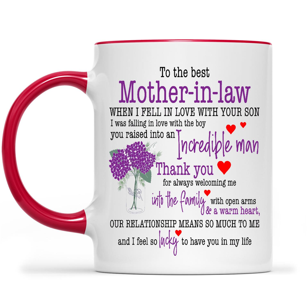 Best Gift To Moms Of Boys, Personalized Mom Of Boys Accent Coffee Mug