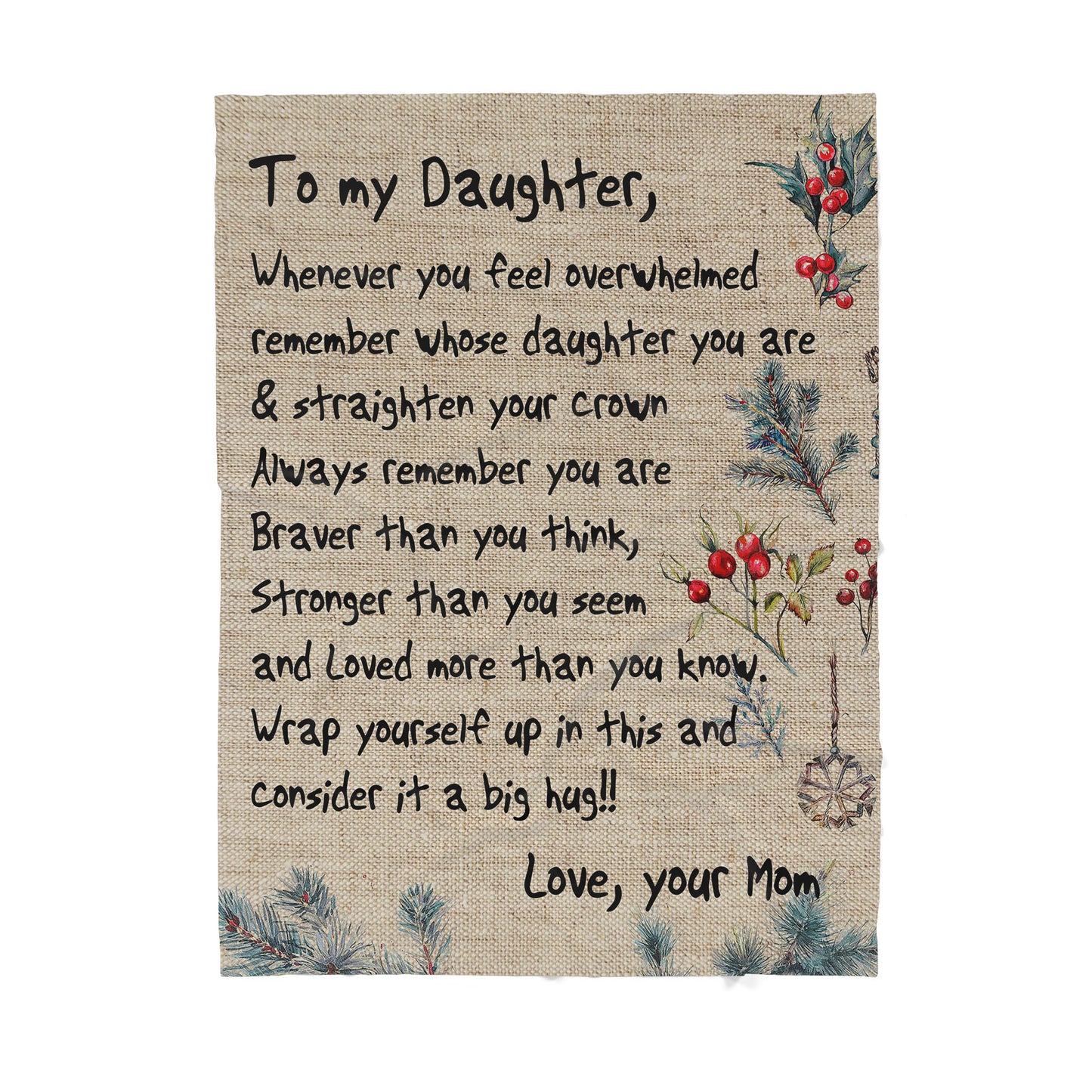 Blanket Christmas Gift For Daughter, Birthday Gifts For Daughter, Whose Daughter You Are