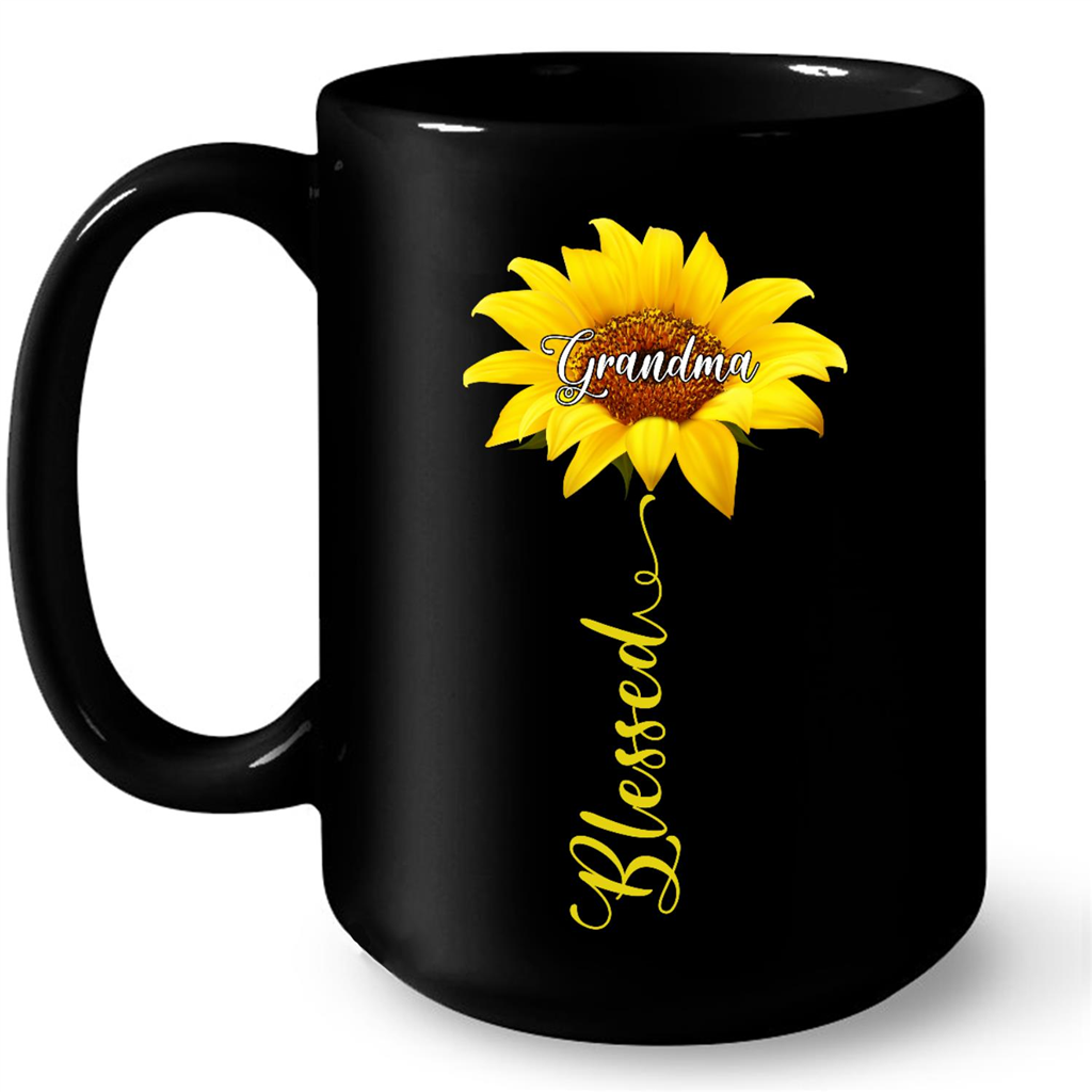 Grandma Blessed Sunflower Graphic Design Gift Ideas For Grandma And Women