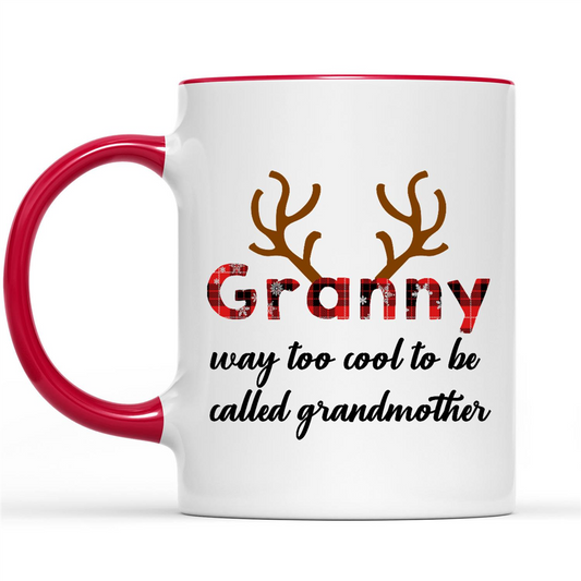 Funny Christmas Gifts Ideas for Grandma Granny Way Too Cool To Be Called Grandmother Deer Christmas Xmas