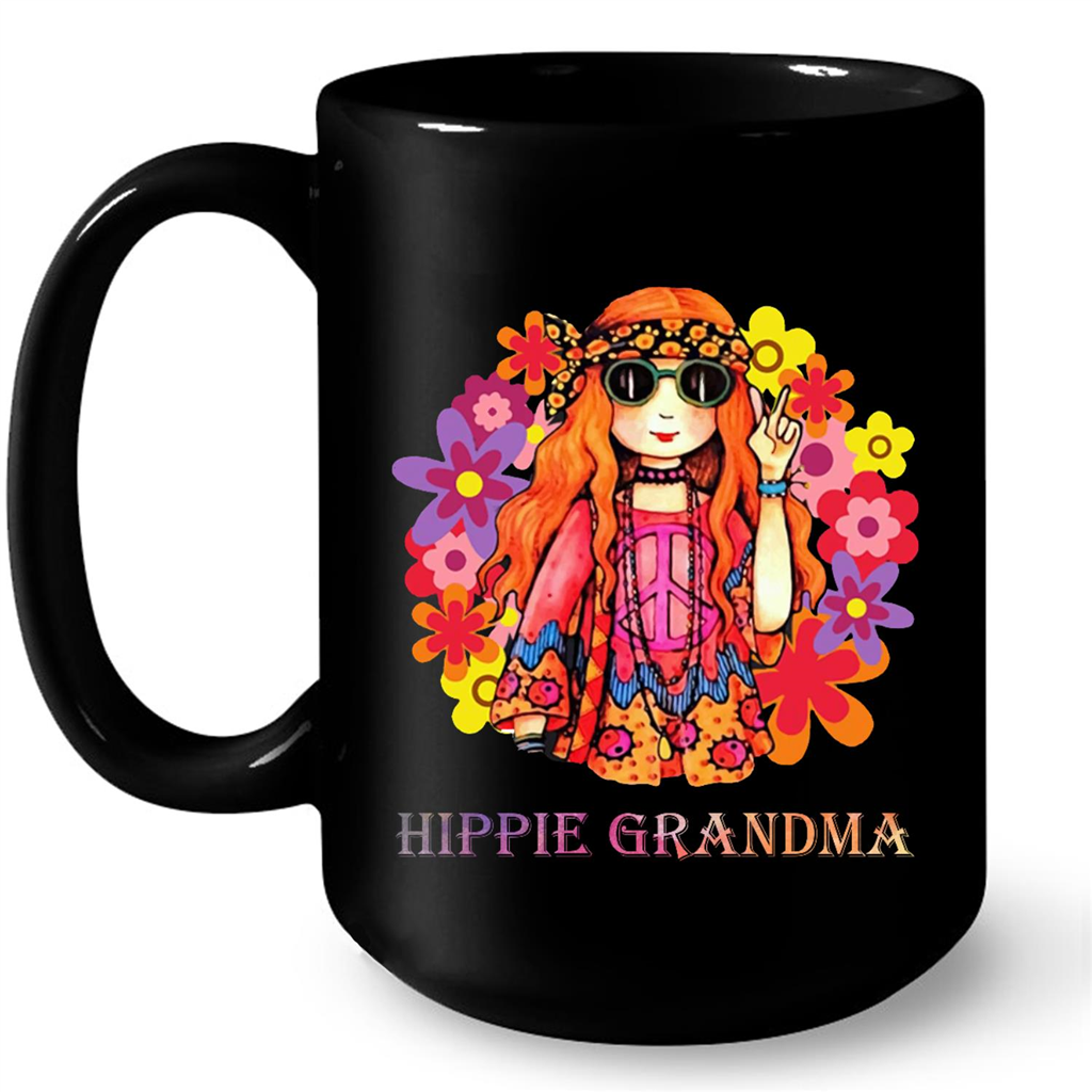 Hippie Grandma Funny Hippie Colorful Peace Sign Gift Ideas For Grandma And Women