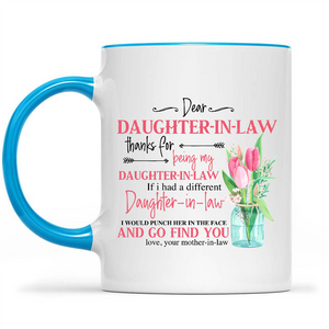 Dear Daughter In Law Thanks For Being My Daughter In Law