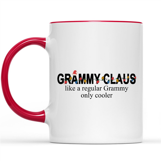 Funny Christmas Gifts Ideas for Grandma Grammy Claus Like A Regular Grammy Only Cooler Christmas Light Xmas W