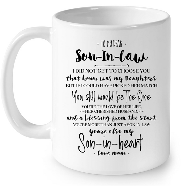 Mugs for Son in Law - Sweet Family Gift