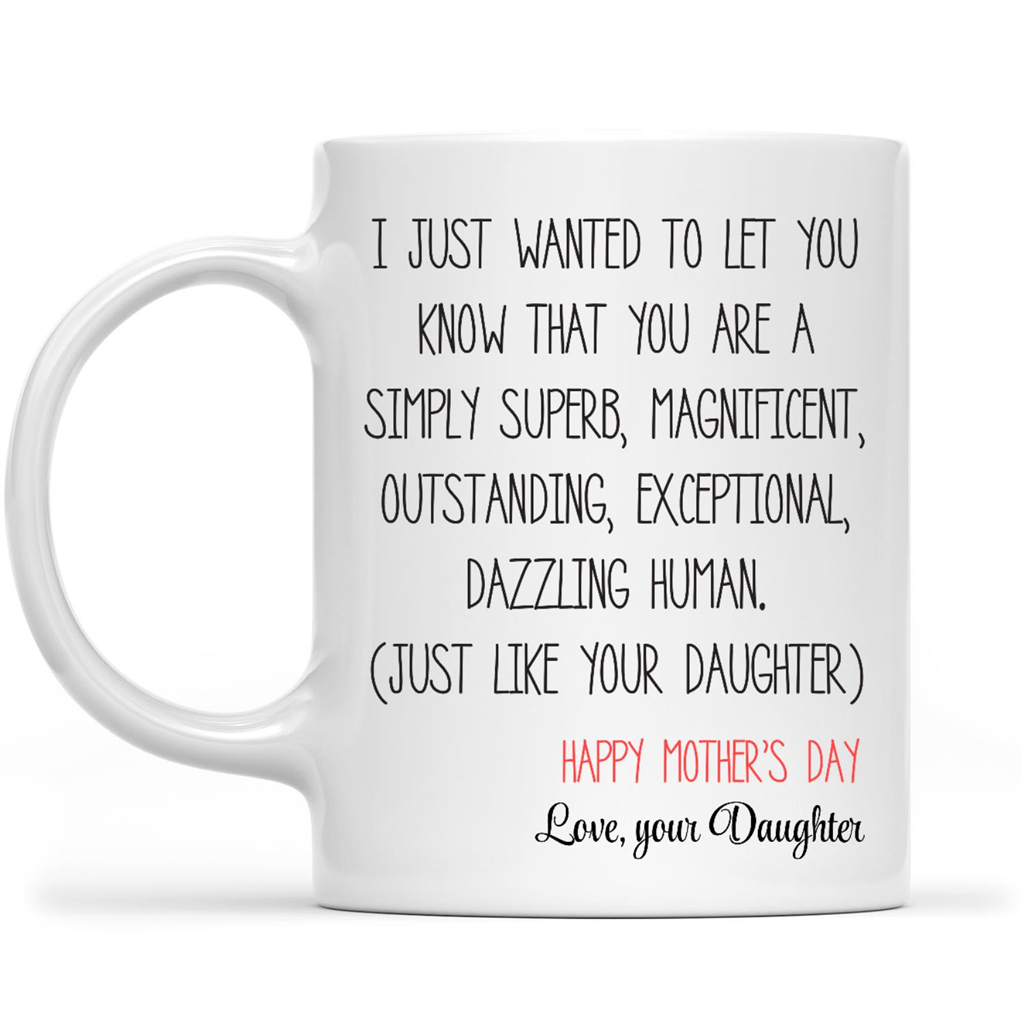 Funny Mothers Day Mugs, Mothers Day Gift from Daughter, Funn