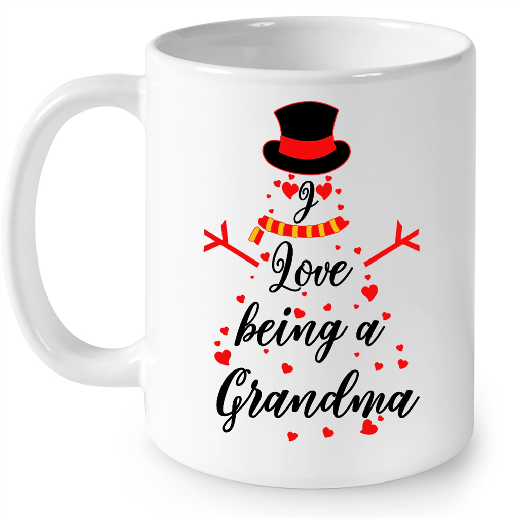 I Love Being A Grandma Snow Man Christmas Xmas Gift Ideas For Grandma And Women W