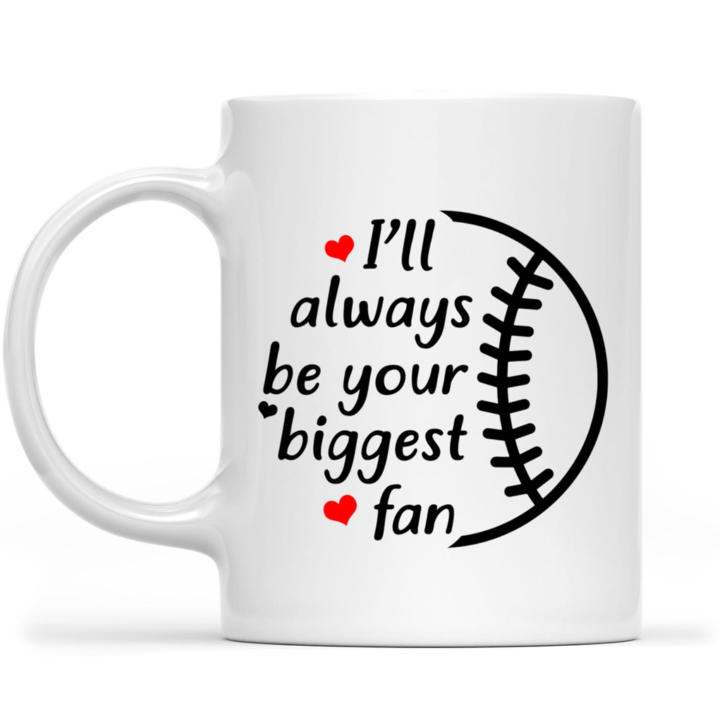 Gift Ideas for Mom Mothers Day I Will Always Be Your Biggest Fan Baseball Lovers Gift Ideas for Baseball Player Fan Dad Mom Grandma Grandpa of Baseball Players B