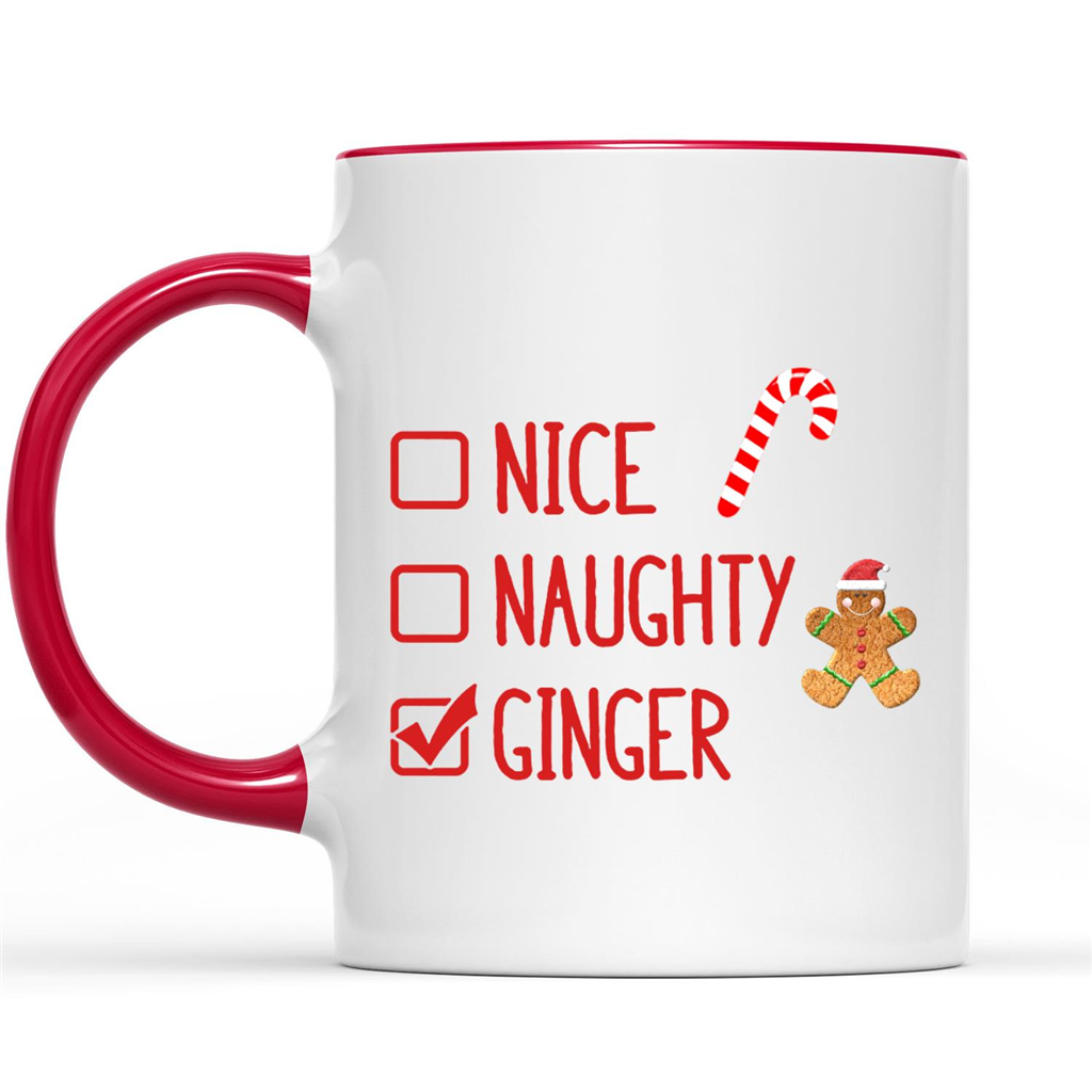 Nice Naughty Ginger Christmas Gift Funny Christmas Gift Ideas