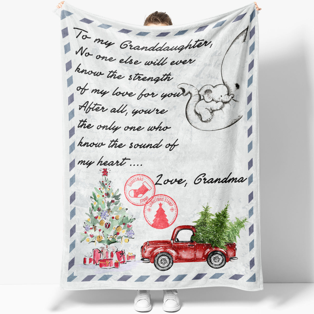 Blanket Christmas Gift For Granddaughter, Birthday Gifts for Granddaughter, Letter to Amazing